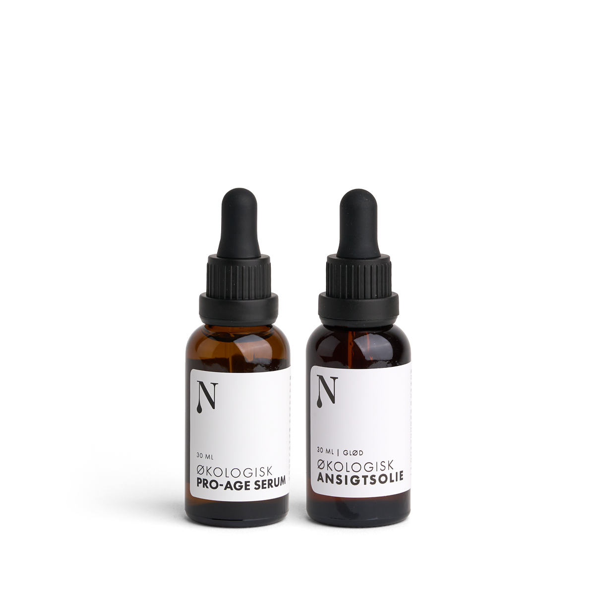 Naturlig Ansigtspleje Sæt – Pro-Age Serum og Ansigtsolie Glød