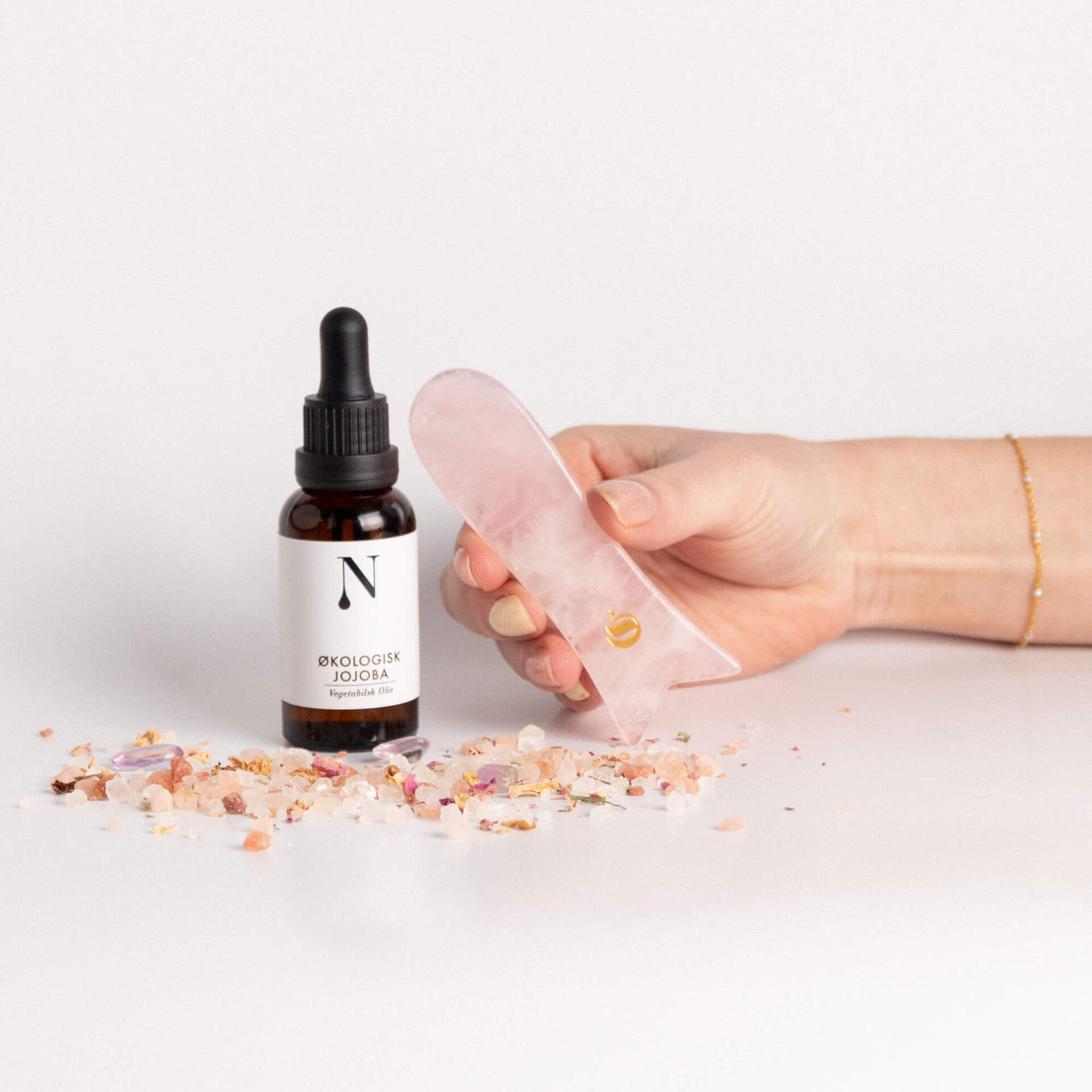 naturligolie og gua sha
