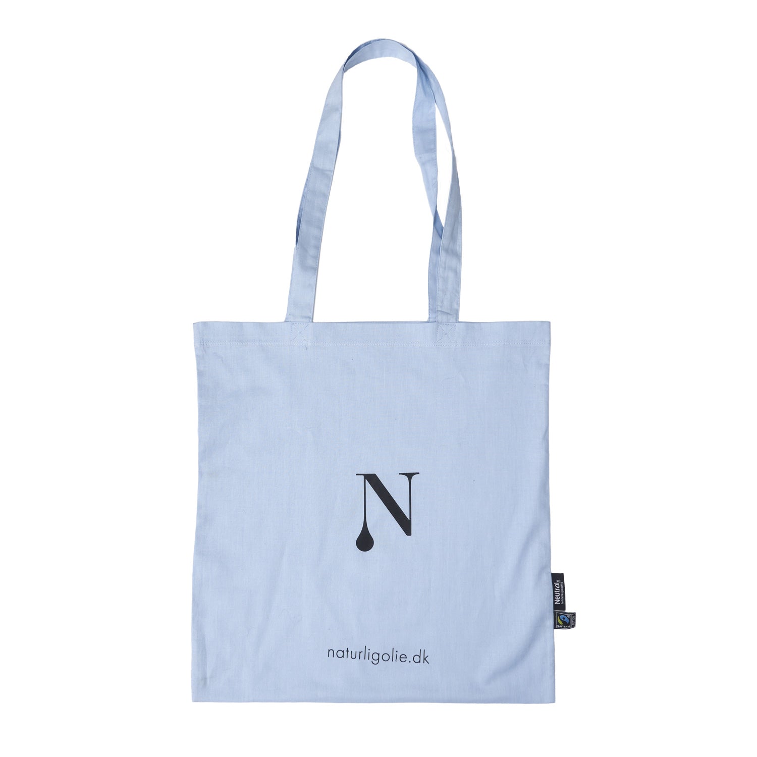 Økologisk Tote bag - Lyseblå